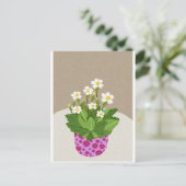 Primrose Postcard Postkarte (Stehend Vorderseite)