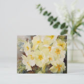 Primrose Posy Postkarte (Stehend Vorderseite)