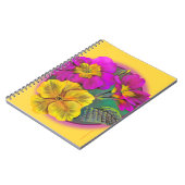 Primrose rosa gelbes Kunstheft Notizblock (Linke Seite)