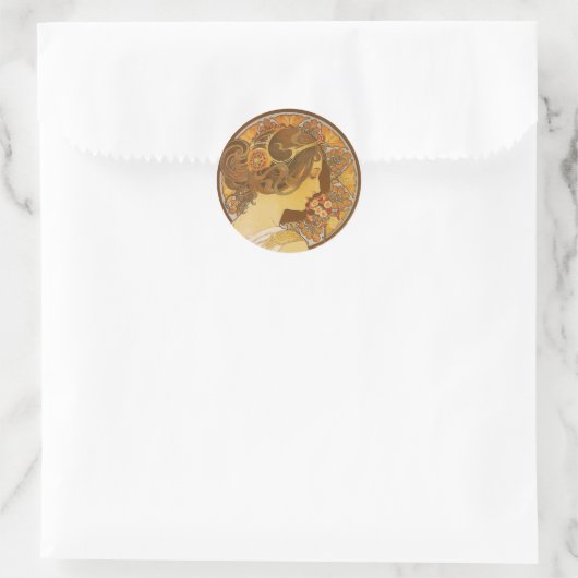 Primrose Runder Aufkleber (Tasche)