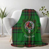 Primrose Scottish Clan Tartan Crest Fleecedecke