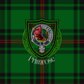 Primrose Scottish Clan Tartan Crest Fleecedecke