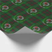 Primrose Scottish Clan Tartan & Crest Geschenkpapier (Ecke)