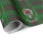 Primrose Scottish Clan Tartan & Crest Geschenkpapier (Rolleneckpunkt)