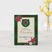 Primrose Scottish Clan Tartan & Crest Karte (Gelbe Blume)