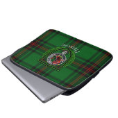 Primrose Scottish Clan Tartan & Crest Laptopschutzhülle (Vorne Knopf)