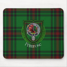 Primrose Scottish Clan Tartan & Crest Mousepad