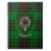Primrose Scottish Clan Tartan & Crest Notizblock (Vorderseite)