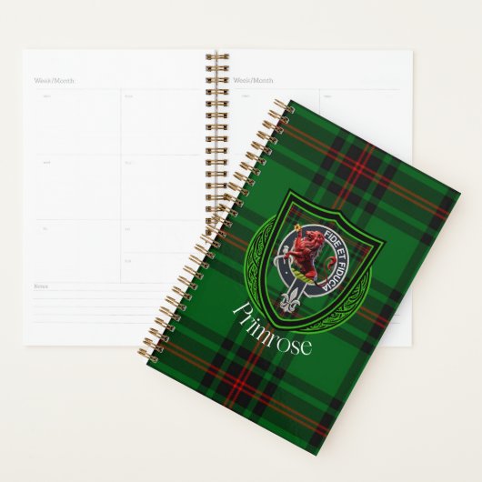 Primrose Scottish Clan Tartan & Crest Planer (Anzeige)