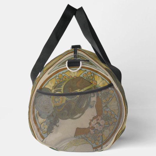Primrose von Alphonse Mucha (1899) Duffle Bag (Rechts)