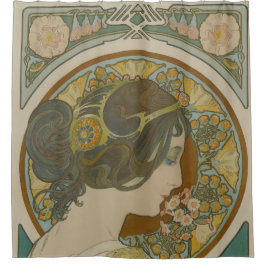 Primrose von Alphonse Mucha (1899) Duschvorhang