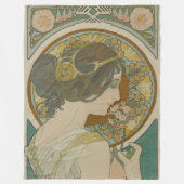 Primrose von Alphonse Mucha (1899) Fleecedecke (Vorderseite)