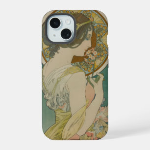 Primrose von Alphonse Mucha (1899) iPhone 15 Hülle