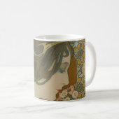Primrose von Alphonse Mucha (1899) Kaffeetasse (VorderseiteRechts)