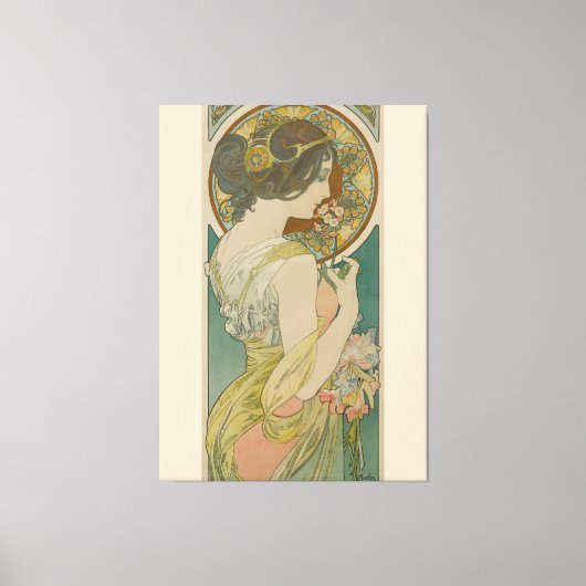 Primrose von Alphonse Mucha (1899) Leinwanddruck (Vorderseite)