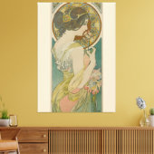 Primrose von Alphonse Mucha (1899) Leinwanddruck (Insitu (Wohnzimmer))