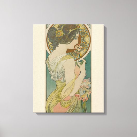 Primrose von Alphonse Mucha (1899) Leinwanddruck (Vorderseite)