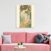 Primrose von Alphonse Mucha (1899) Leinwanddruck (Insitu (Wohnzimmer))