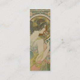 Primrose von Alphonse Mucha (1899) Lesezeichen Mini Visitenkarte