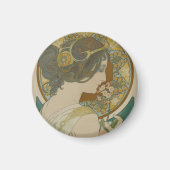 Primrose von Alphonse Mucha (1899) Magnet (Vorne)