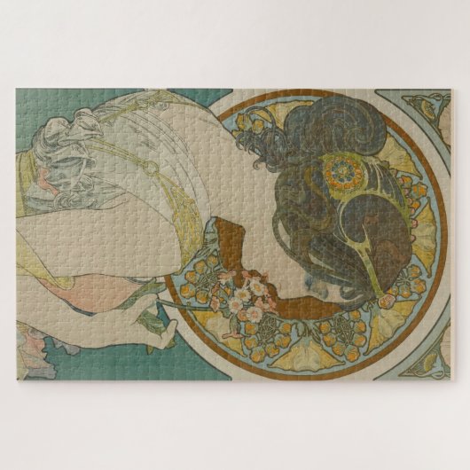 Primrose von Alphonse Mucha (1899) Puzzle (Horizontal)