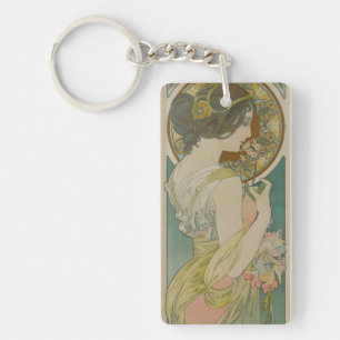 Primrose von Alphonse Mucha (1899) Schlüsselanhänger