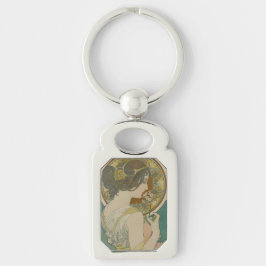 Primrose von Alphonse Mucha (1899) Schlüsselanhänger