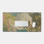 Primrose von Alphonse Mucha (1899) Schreibtischunterlage (Tastatur & Maus)
