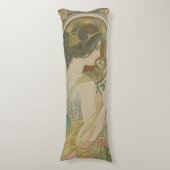 Primrose von Alphonse Mucha (1899) Seitenschläferkissen (Vorderseite Vertikal)