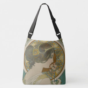 Primrose von Alphonse Mucha (1899) Tragetaschen Mit Langen Trägern