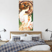 Primrose von Alphonse Mucha Leinwanddruck (Insitu (Schlafzimmer))
