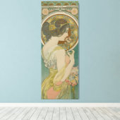 Primrose von Alphonse Mucha Leinwanddruck (Insitu (Holzboden))