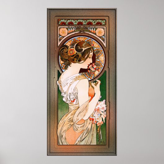Primrose von Alphonse Mucha Poster (Vorne)