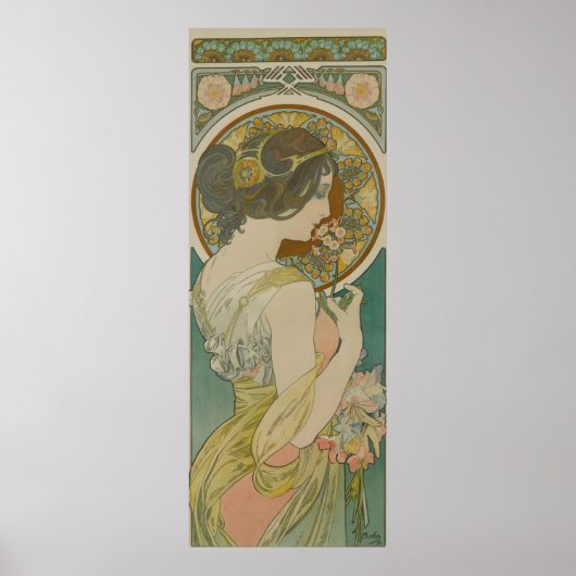 Primrose von Alphonse Mucha Poster (Vorne)