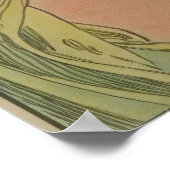 Primrose von Alphonse Mucha Poster (Ecke)