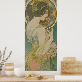 Primrose von Alphonse Mucha Poster (Küche)