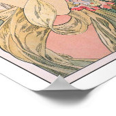 Primrose von Alphonse Mucha - Vintager Jugendstil Poster (Ecke)