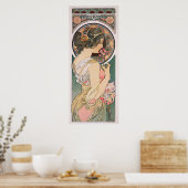 Primrose von Alphonse Mucha - Vintager Jugendstil Poster (Küche)