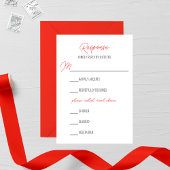 Primrose Wedding RSVP Card