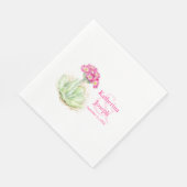Primrose Wildblume Aquarelluccine Serviette (Ecke)