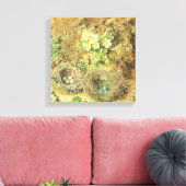 Primrosen und Vogelnester Leinwanddruck (Insitu (Wohnzimmer))