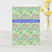 Primroses Birthday Card, Deutscher Gruß Karte (Gelbe Blume)