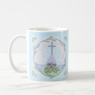 Primroses Christian Cross Tasse