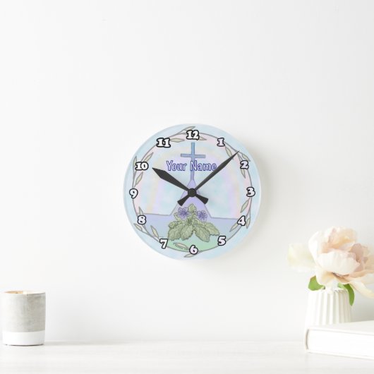 Primroses Christlich Cross Uhr (Zuhause)