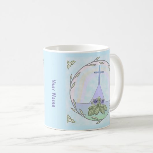 Primroses Christliche Cross Tasse (VorderseiteRechts)