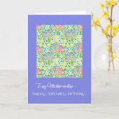 Primroses February Birthday Card, Schwiegermutter Karte (Gelbe Blume)