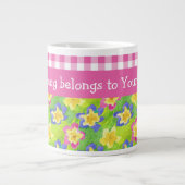 Primroses Jumbo Tasse zu personalisieren: Pink Gin (Vorderseite)