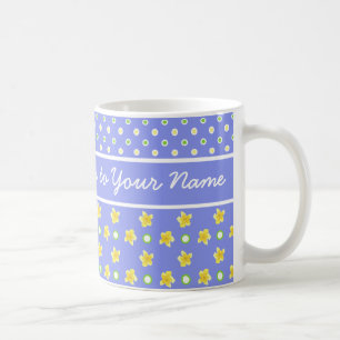 Primroses-Kaffeetasse: Personalisieren: Blaue Punk Kaffeetasse
