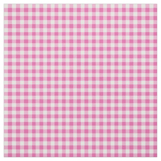 Primroses Pink und White Karo Gingham Muster Stoff (Muster)
