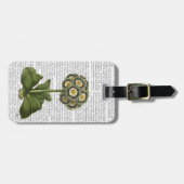 Primula Auricula Blau Gepäckanhänger (Vorderseite horizontal)